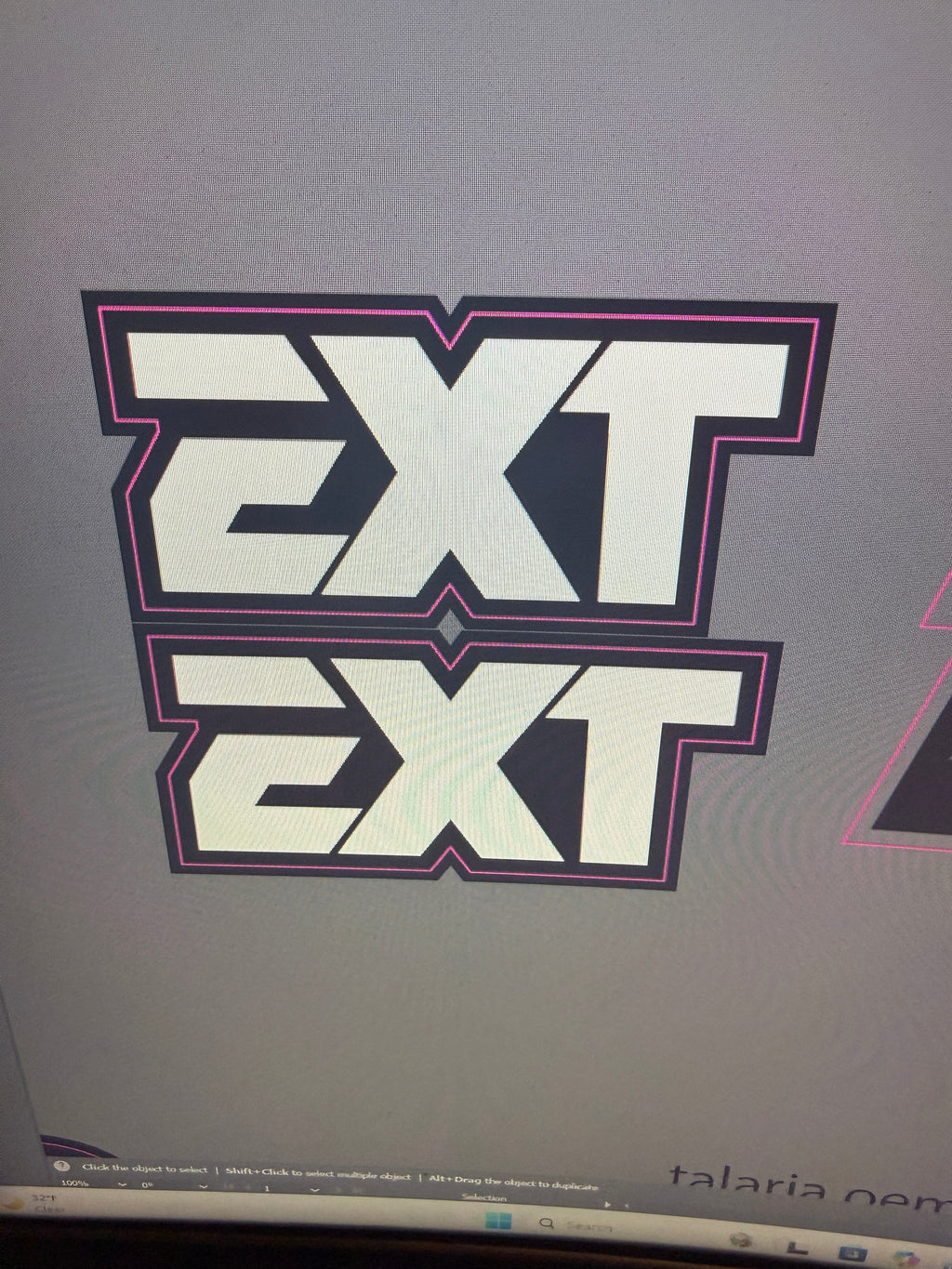 EXT fork sticker