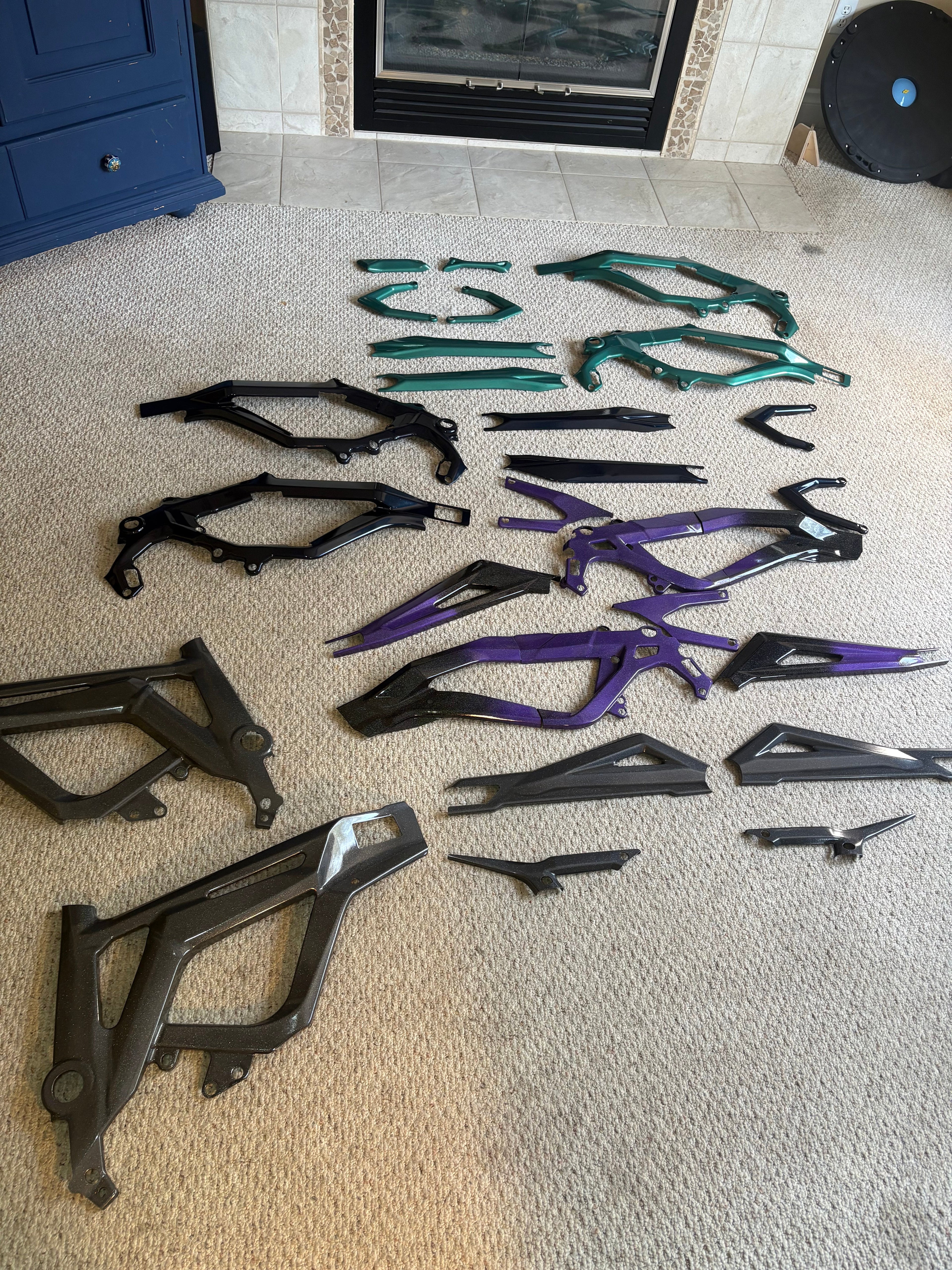 Surron lbx painted frame guard