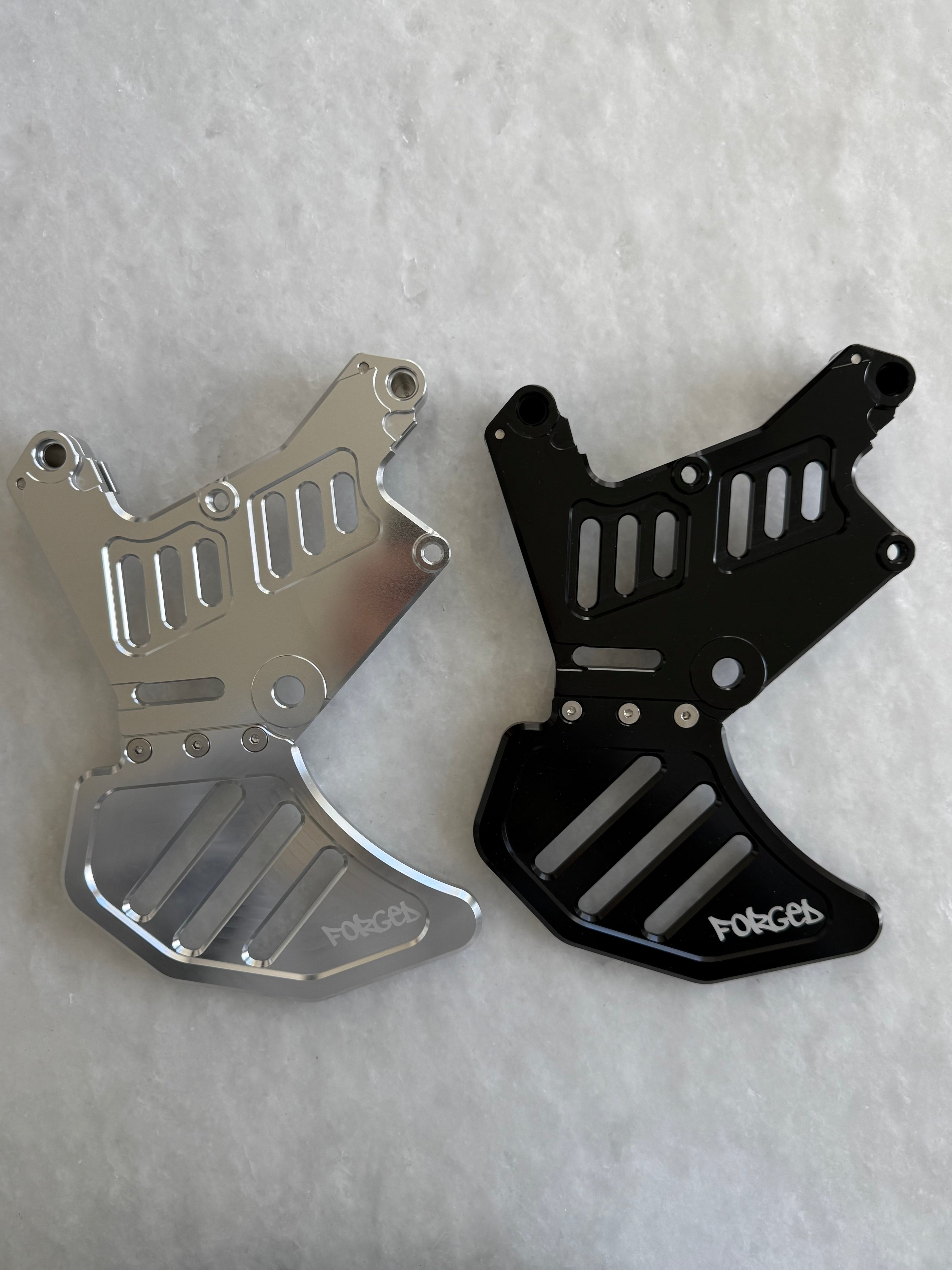 Upgraded Dual Caliper Mount + Rotor Guard for Sur Ron, Talaria & Segway | Heavy Duty Metal