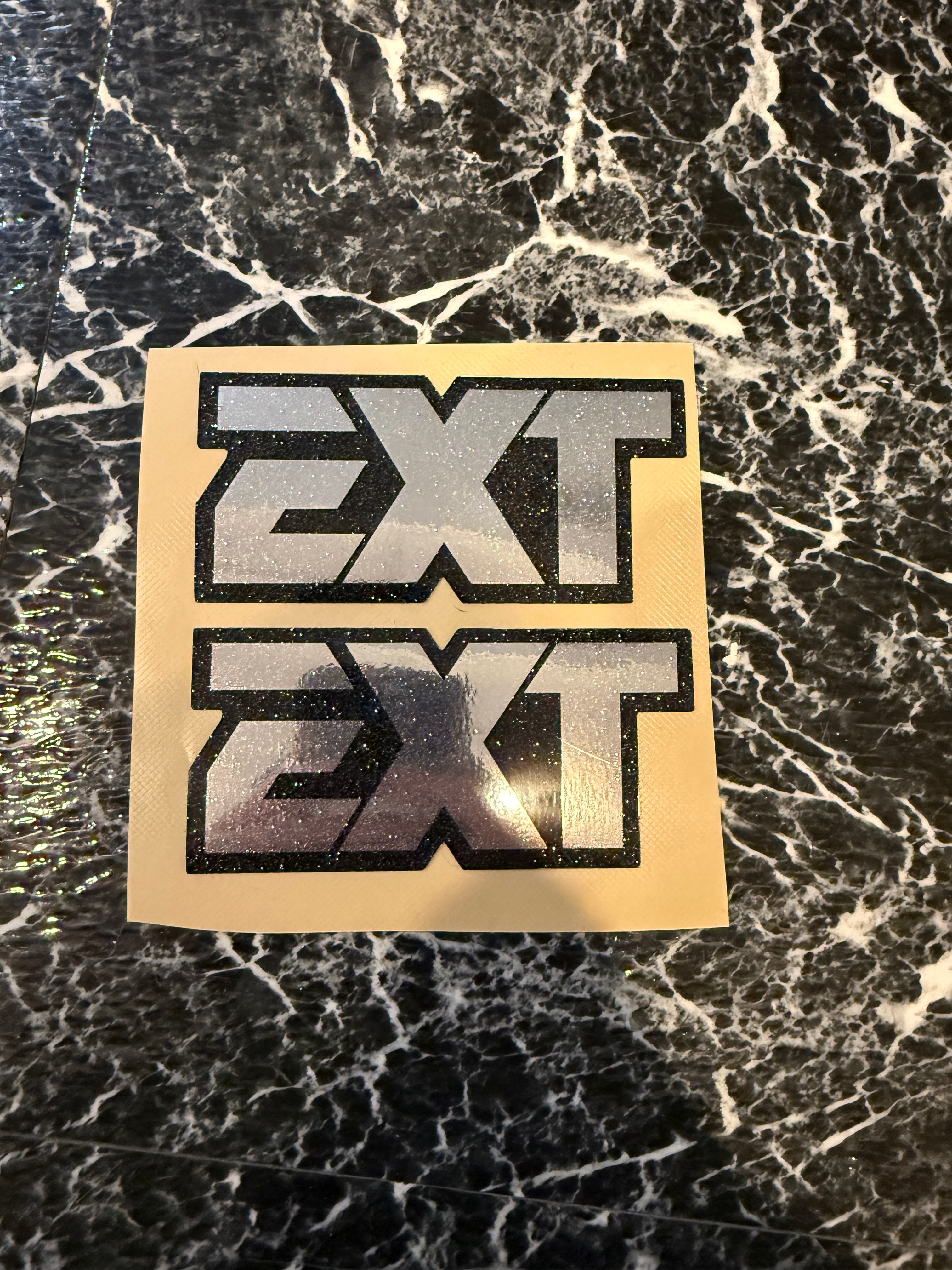 EXT fork sticker