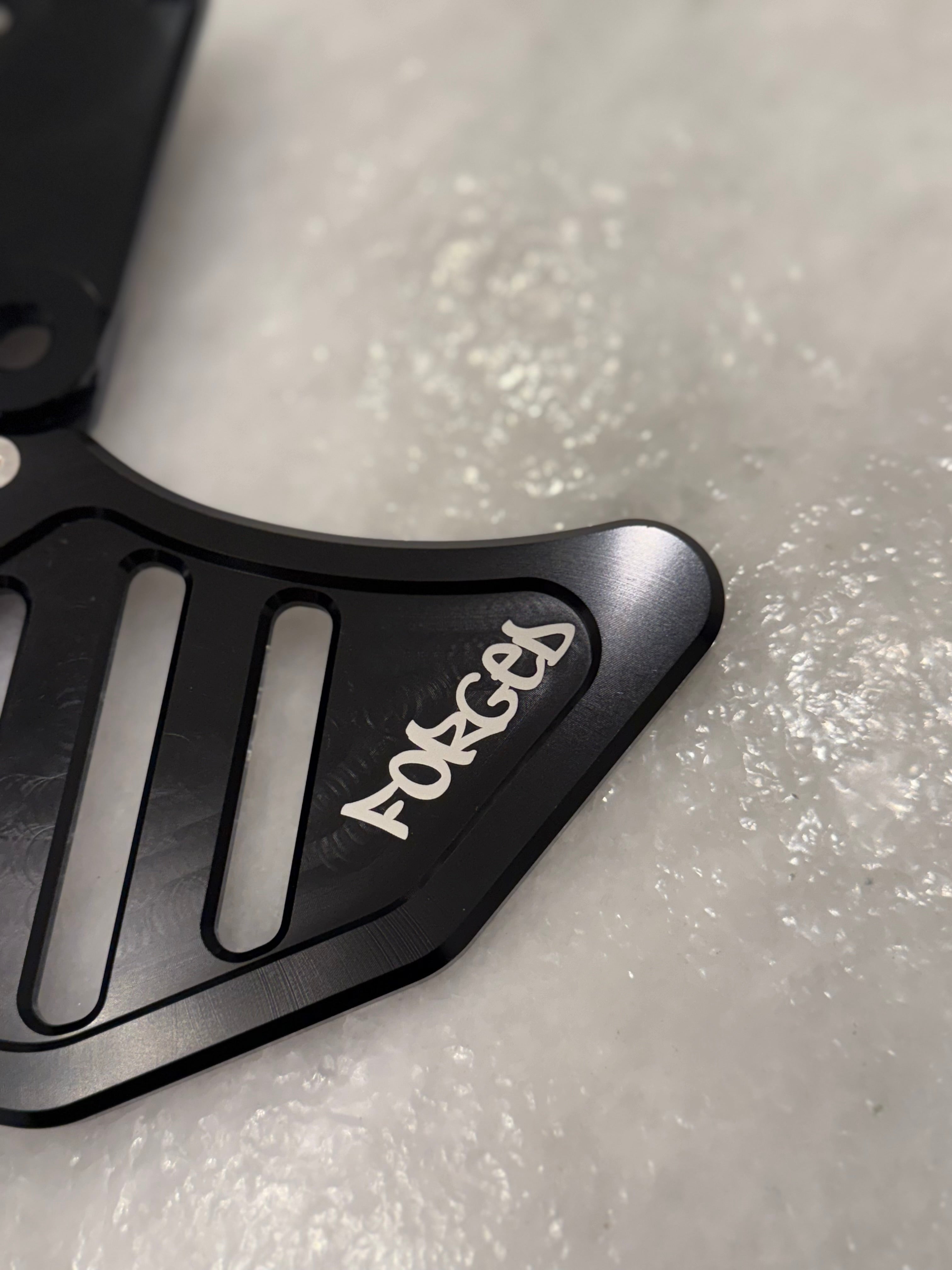 Upgraded Dual Caliper Mount + Rotor Guard for Sur Ron, Talaria & Segway | Heavy Duty Metal