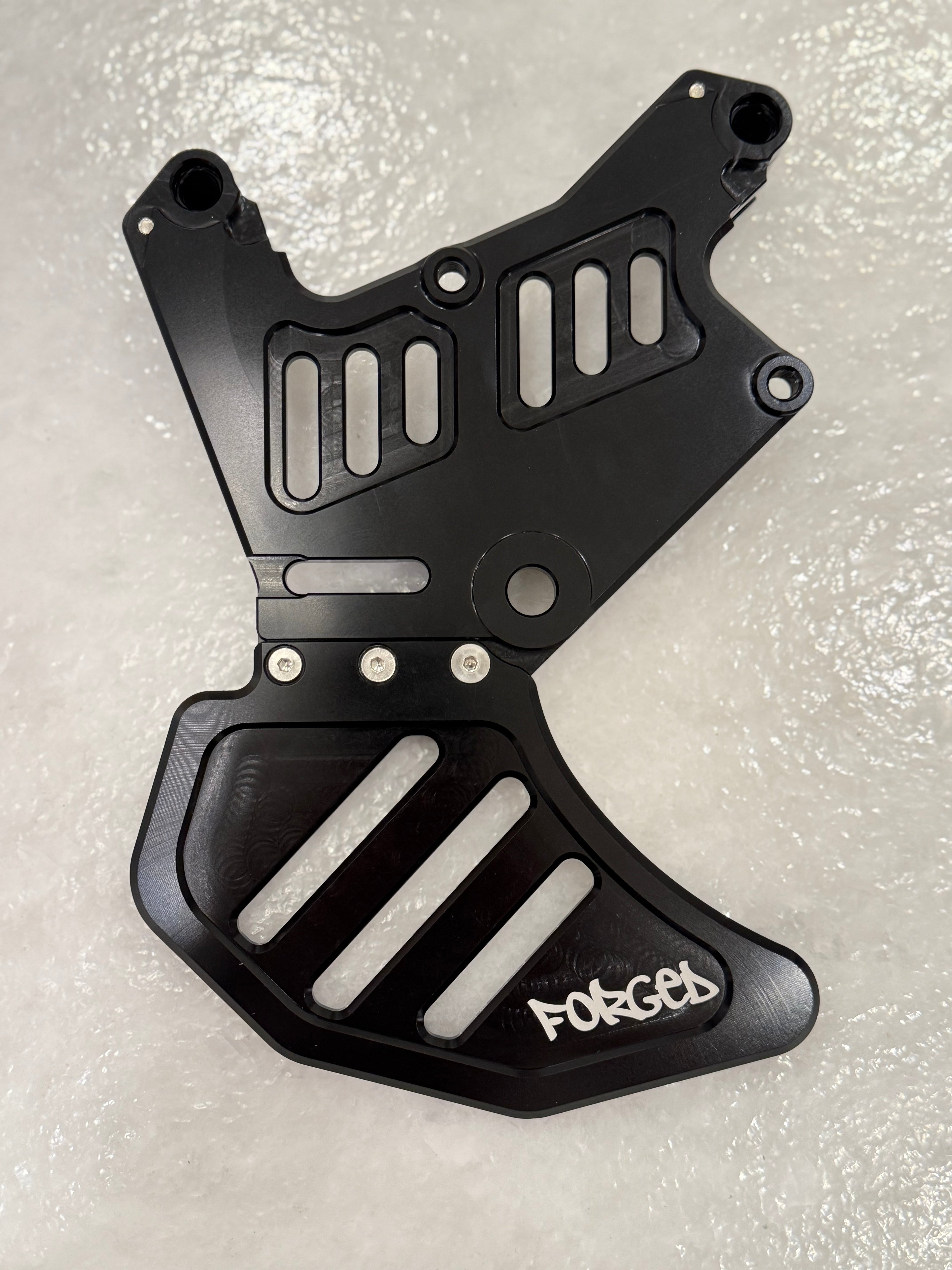 Upgraded Dual Caliper Mount + Rotor Guard for Sur Ron, Talaria & Segway | Heavy Duty Metal