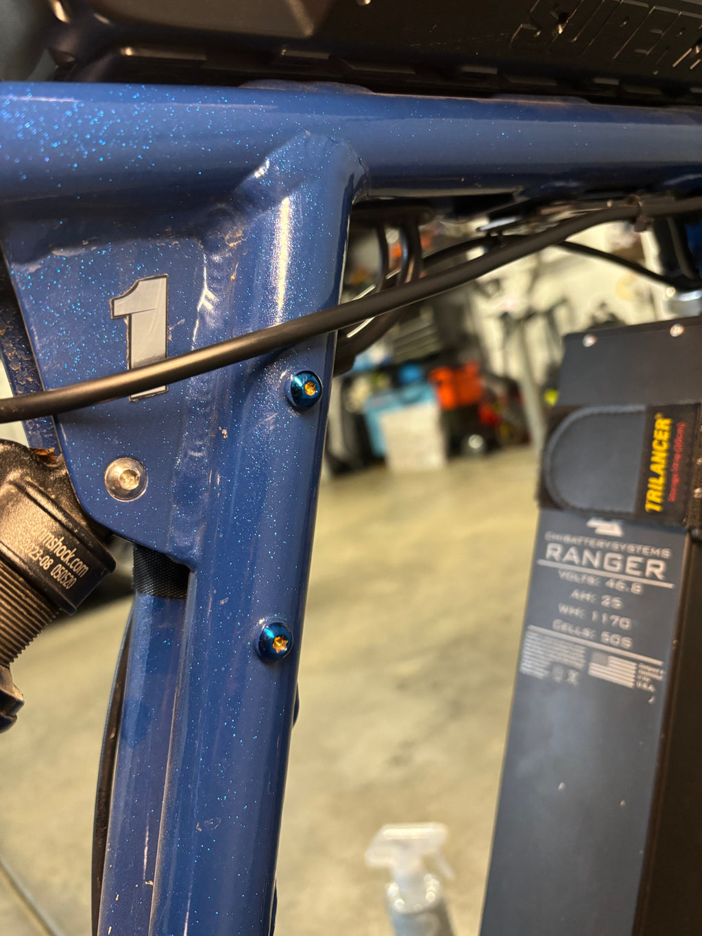 Super 73 titanium frame bolts