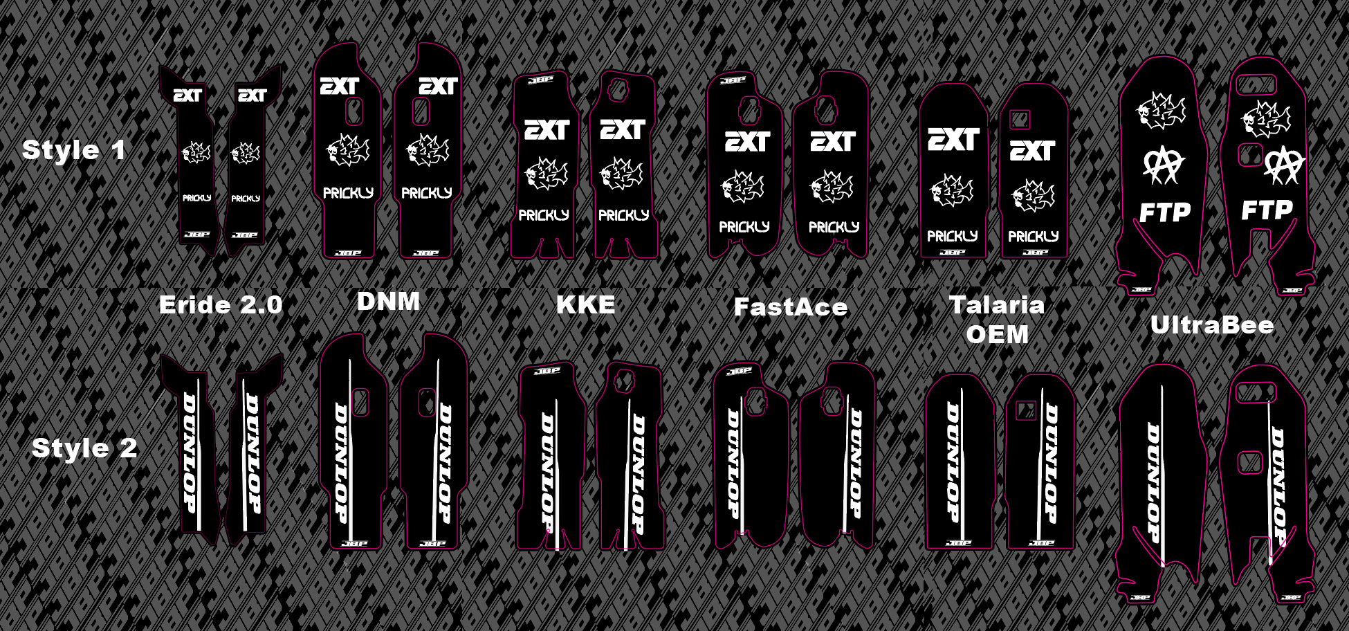 Predesigned Fork Guard Decals